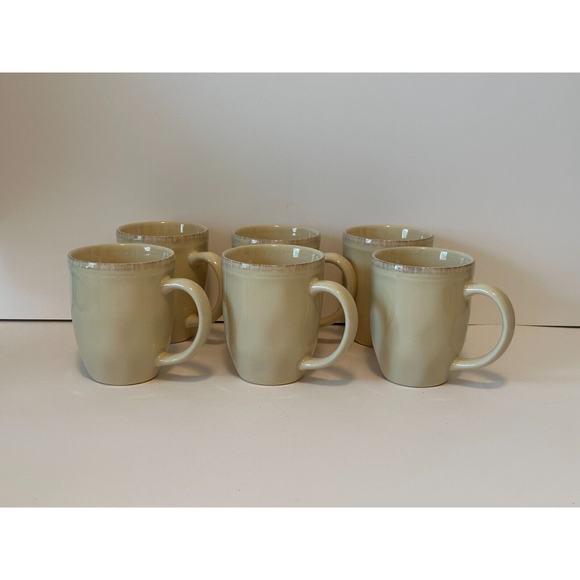 RACHAEL RAY "Cucina" Almond Cream Mug/Cup set of 6 -HTF/RARE - Picture 7 of 10